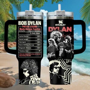 Bob Dylan Poetic Legend Nutrition Facts Custom 40oz Tumbler