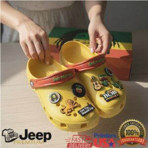 Bob Marley Exodus Classic Clogs with Jibbitz