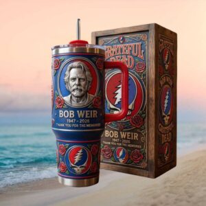 Bob Weir Grateful Dead Legend 1947 2026 “Thank You For The Memories” 40oz Tumbler