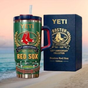 Boston Red Sox 125th Anniversary 1901 2026 Custom Yeti Tumbler Tumbler