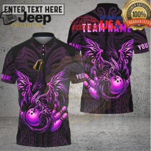 Bowling Shirt Golden Dragon Flowing Ornamental Art Multioptions Personalized Name, Team Name 3D Shirt