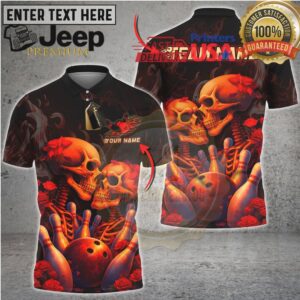 Bowling Shirt Skull Rose Dark Gothic Strike Multicolor Options Personalized Name, Team Name 3D Shirt Bowling Shirt Skull Rose Dark Gothic Strike Multicolor Options Personalized Name, Team Name 3D Shirt