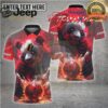 Bowling Shirt Angry Bull Fire Bowling Ball Tribal Art Multioptions Personalized Name, Team Name 3D Shirt Bowling Shirt Angry Bull Fire Bowling Ball Tribal Art Multioptions Personalized Name, Team Name 3D Shirt
