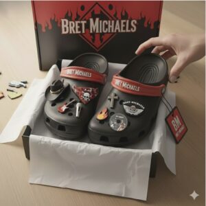 Bret Michaels Custom Crocs with Charms