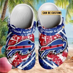 Buffalo Bills Nfl Custom Clogs Red White Blue