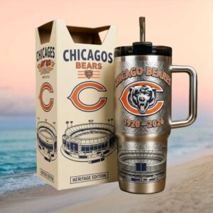 Chicago Bears Heritage Edition 1920 2026 Limited Edition 40oz Tumbler with Handle