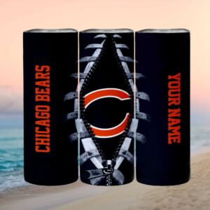 Chicago Bears Tumbler Ribcage Custom Name Tumbler Design