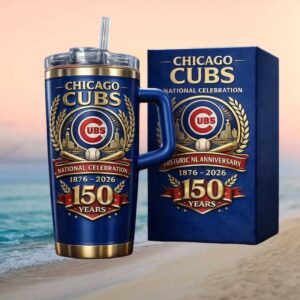 Chicago Cubs 150 Years National Celebration 1876 2026 Commemorative Tumbler