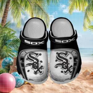 Chicago White Sox Custom Mlb Clog Black White
