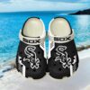 Chicago White Sox Custom Mlb Clog Black White Chicago White Sox Custom Mlb Clog Black White