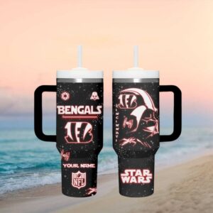 Cincinnati Bengals Nfl Star Wars Darth Vader Neon Tumbler