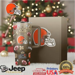 Cleveland Browns Colossal Tumbler with Handle and Straw
