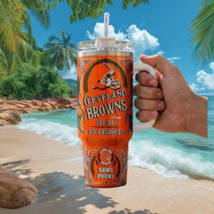 Cleveland Browns Est. 1944 Dawg Pound 40oz Insulated Travel Tumbler