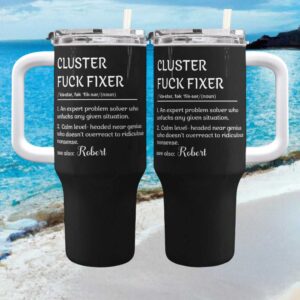 Cluster Fuck Fixer Definition Funny Office Custom Name Robert