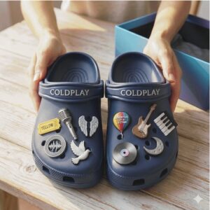 Coldplay 'Yellow' Jibbitz Crocs
