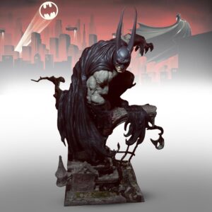 Collectible 3D Printed Batman Vampire Fan Art Statue