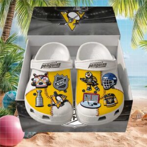 Crocs Unisex Adult NHL Classic Clogs, Pittsburgh Penguins