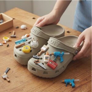Crocs with DIY tool Jibbitz