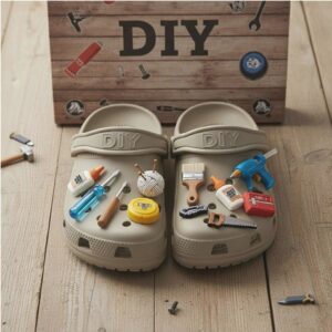 Crocs with DIY tool Jibbitz