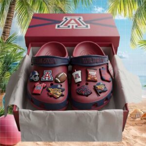 Custom Arizona Wildcats Jibbitz Crocs Set