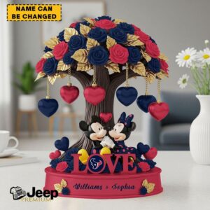 Custom Disney & Houston Texans Love Desktop Ornament