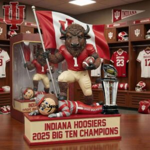 Custom Indiana Hoosiers 2025 Big Ten Champions Commemorative Desktop Ornaments