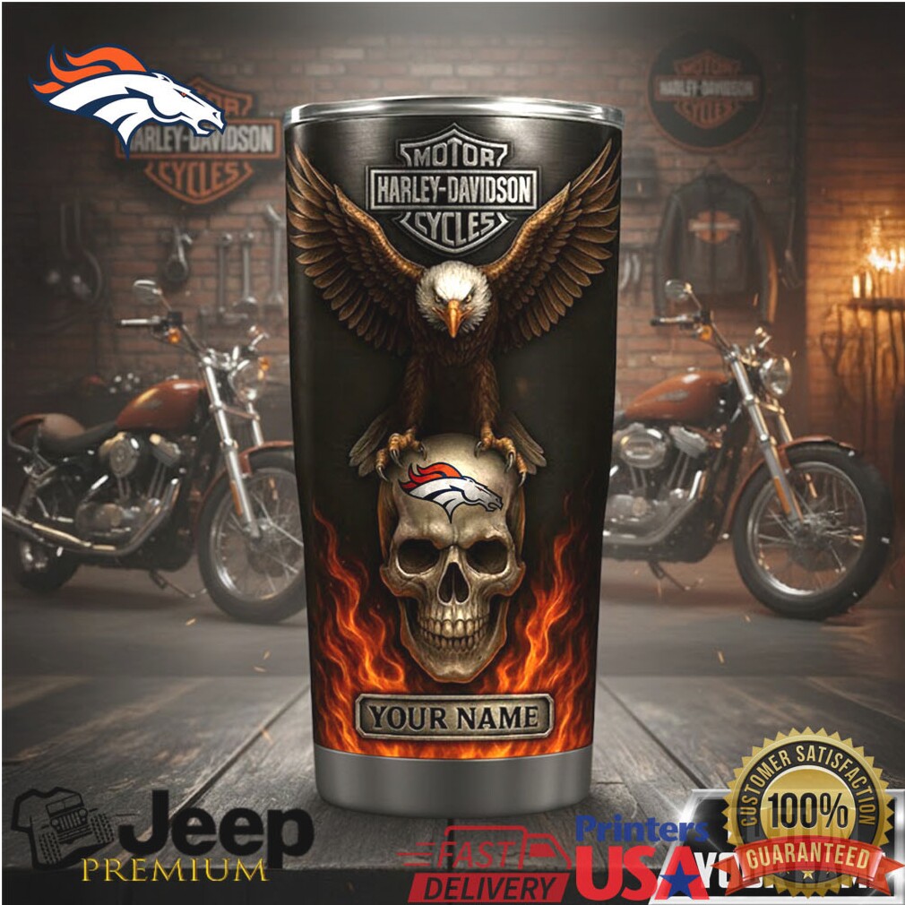 Custom Name Harley Davidson Skull & Wings Tumbler Custom Name Harley Davidson Skull & Wings Tumbler