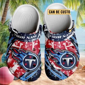 Custom Tennessee Titans Nfl Clogs Personalized Name