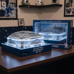 Dallas Cowboys AT&T Stadium 65th Anniversary 3D Desktop Collectible