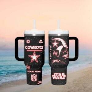 Dallas Cowboys Star Wars Darth Vader Personalized Tumbler