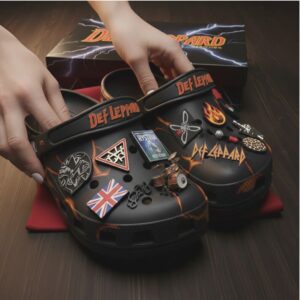 Def Leppard x Crocs Classic Clog Hysteria Edition