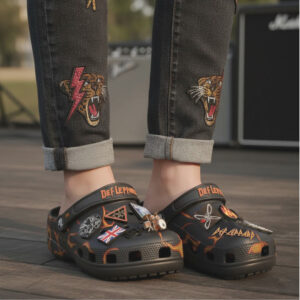 Def Leppard x Crocs Classic Clog Hysteria Edition