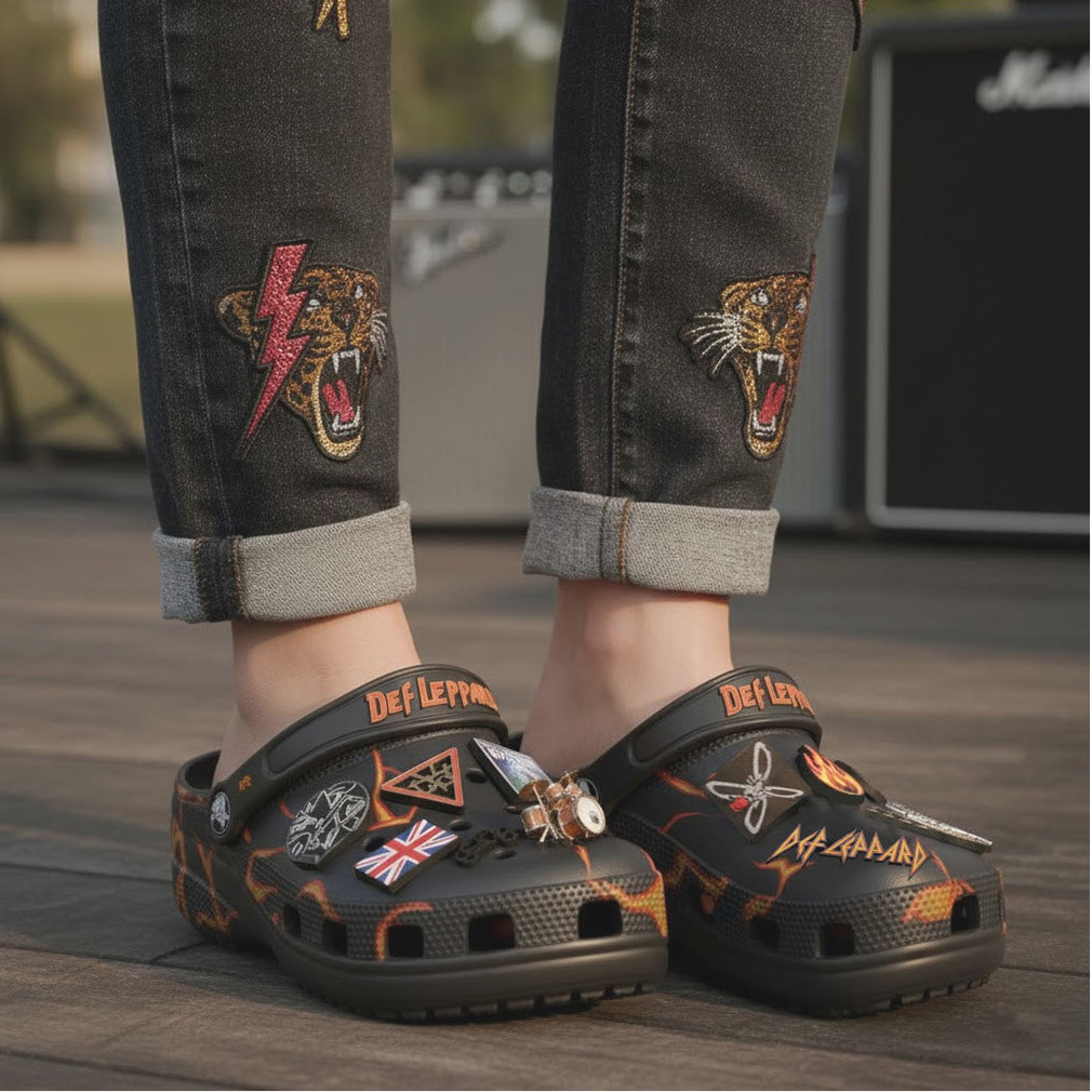 Def Leppard x Crocs Classic Clog Hysteria Edition Def Leppard x Crocs Classic Clog Hysteria Edition