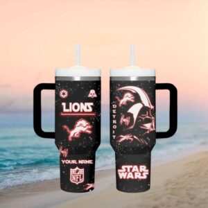 Detroit Lions Star Wars Darth Vader Personalized Tumbler