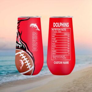Dolphins Nrl Custom Name Nutrition Facts Football Design