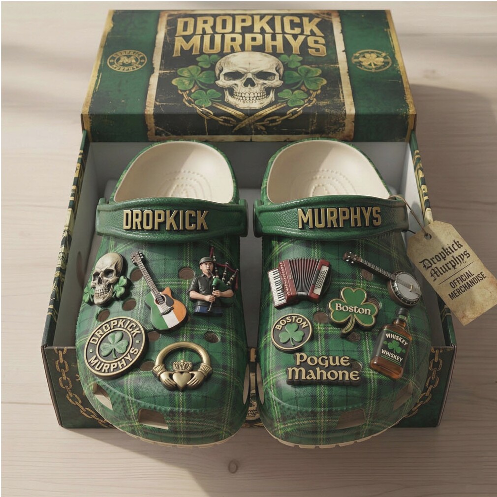 Dropkick Murphys x Crocs Classic Clog Boston Celtic Punk Edition Dropkick Murphys x Crocs Classic Clog Boston Celtic Punk Edition