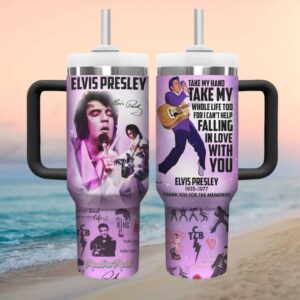 Elvis Presley “Falling In Love With You” Signature 40oz Tumbler