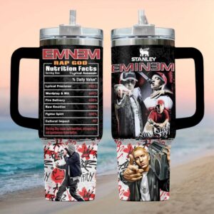 Eminem Rap God Nutrition Facts Slim Shady Graffiti 40oz Tumbler