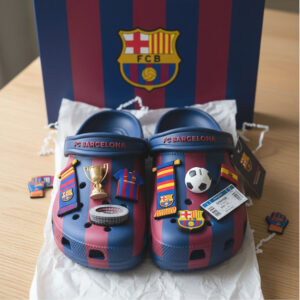 FC Barcelona Classic Clog with Jibbitz Charms