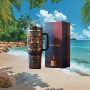 FC Barcelona “Més Que Un Club” Official Crest 40oz Tumbler