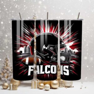 Falcons Nation Football Fan 20oz Skinny Tumbler