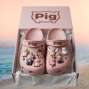 Farmyard Friends Pink Clog