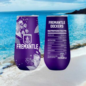 Fremantle Dockers Afl Nutrition Facts Purple Tumbler Design
