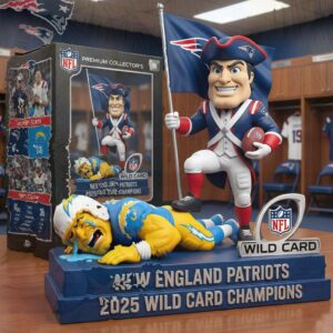 Funko NFL Collector’s New England Patriots 2025 Wild Card Champions Pat Patriot Figurine Ornament Funko NFL Collector’s New England Patriots 2025 Wild Card Champions Pat Patriot Figurine Ornament