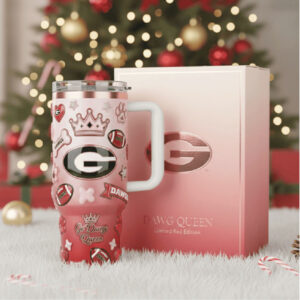 Georgia Bulldogs Dawg Queen Red Gradient 40oz Insulated Tumbler