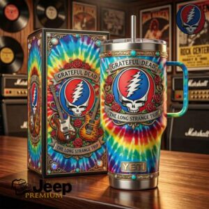 Grateful Dead Tie Dye “Long Strange Trip” Stainless Steel Tumbler