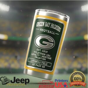 Green Bay Packers Stainless Steel Travel Tumbler