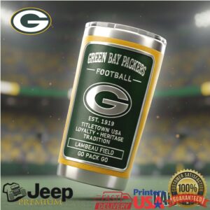 Green Bay Packers Stainless Steel Travel Tumbler