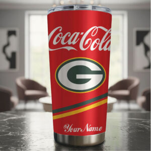 Green Bay Packers x Coca Cola Personalized Name Game Day Tumbler