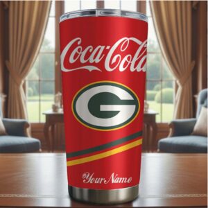 Green Bay Packers x Coca Cola Personalized Name Game Day Tumbler